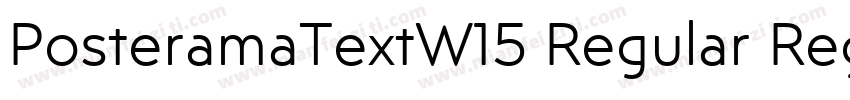 PosteramaTextW15 Regular Regular字体转换